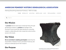 Tablet Screenshot of americanpomeroys.org